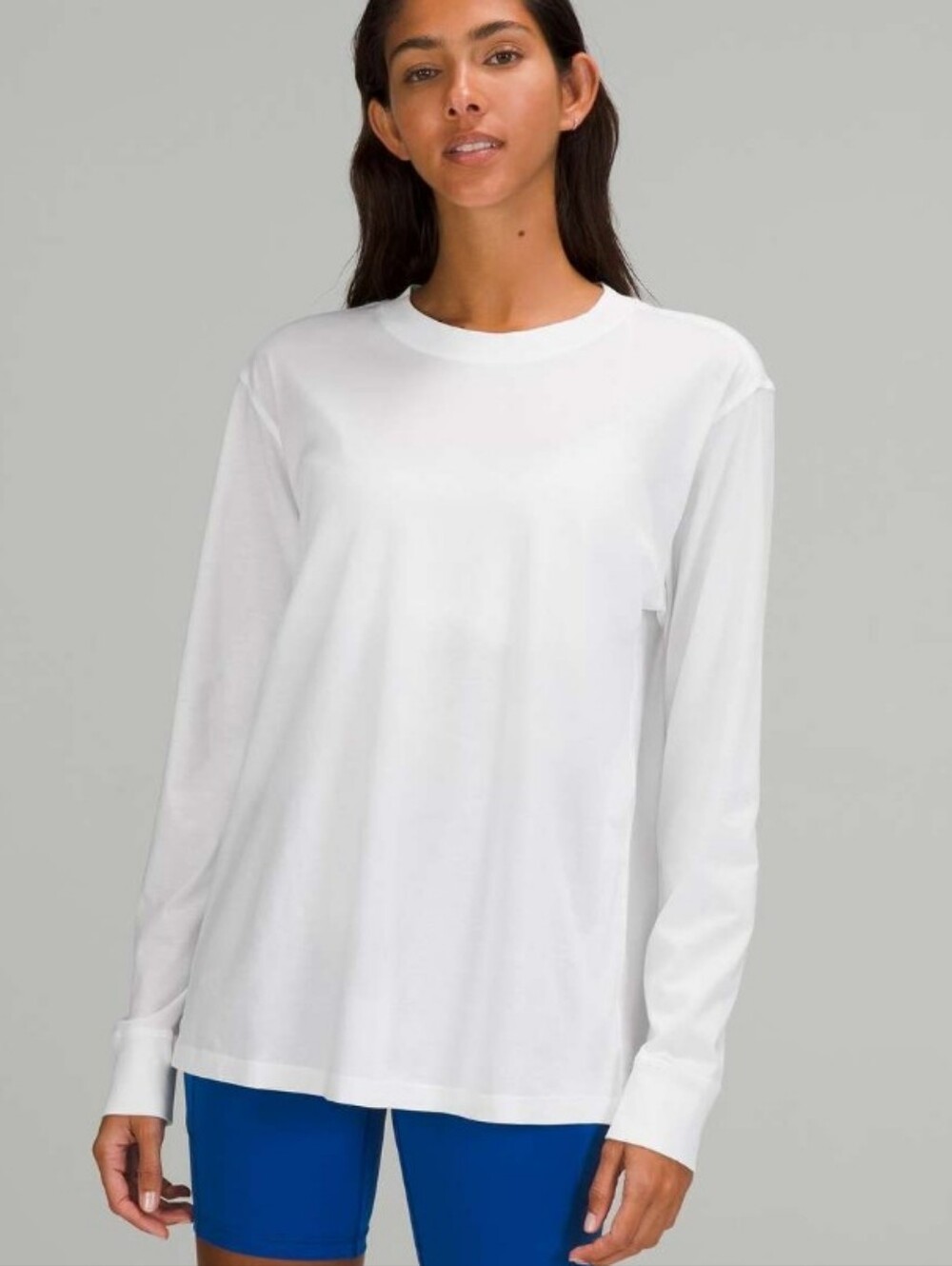 NWT lululemon athletica ALL YOURS Long-Sleeve Crewneck Top - White